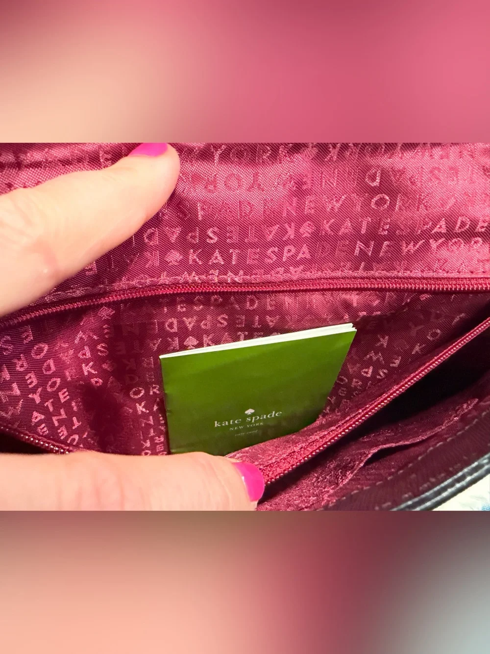 💜NWOT kate spade New York Plum Leather Crossbody Bag
